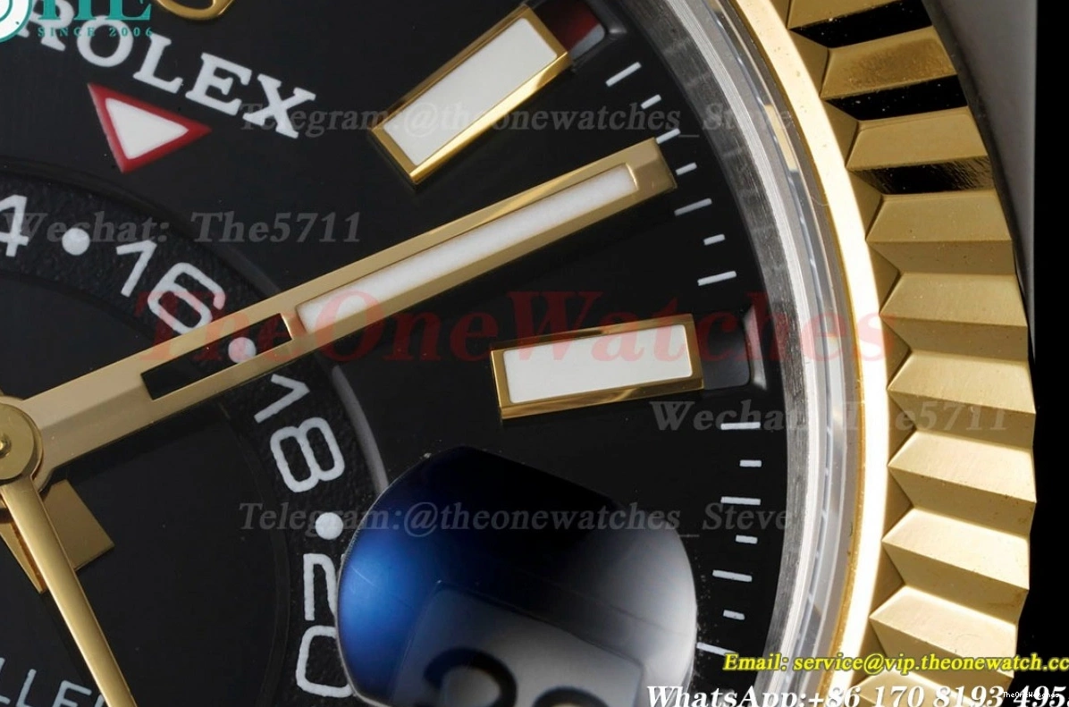 42mm SkyDweller A9001 326933  SS Oyster FNF Stk YG Black 0501